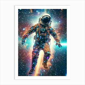 Astronaut In Space 1 Art Print