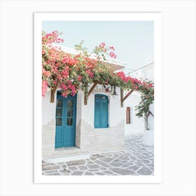 Greece Door Mamma Mia Santorini 1 Art Print