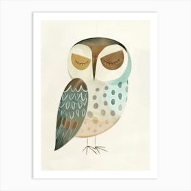 Charming Nursery Kids Animals Owl 1 Art Print