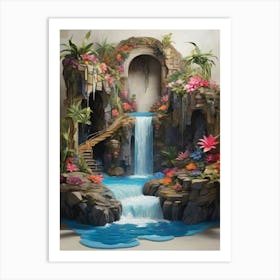 Waterfall 1 Art Print