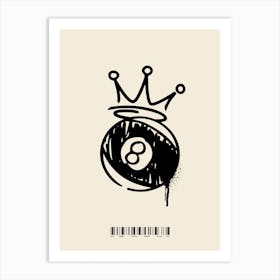 Eight Ball Crown Art Print