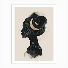 Silhouette Of A Woman 38 Art Print