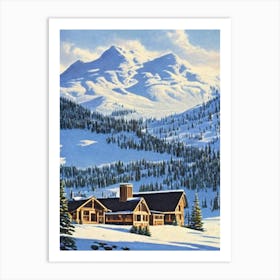 Copper Mountain, Usa Ski Resort Vintage Landscape 1 Skiing Poster Art Print