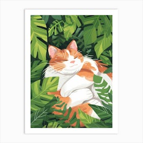 Cat In The Jungle 39 Art Print