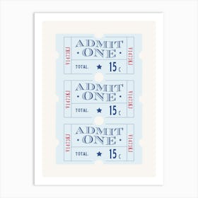 Admi Tickets Art Print