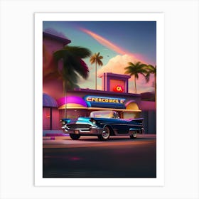 Electric Car Art Print