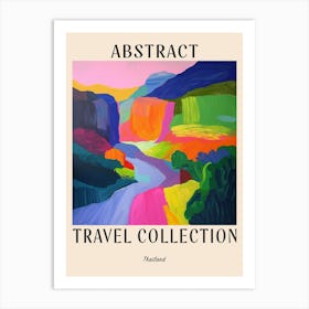 Abstract Travel Collection Poster Thailand 2 Art Print