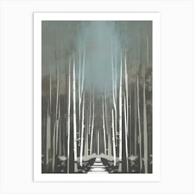 Path In The Woods Canvas Print Art Print