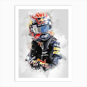 Max Verstappen Red Bull Art Print