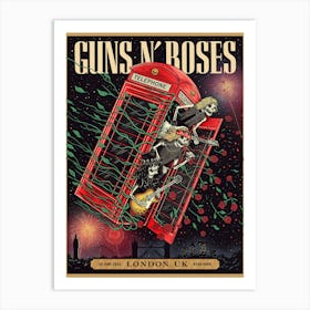 Guns N Roses - London gig Poster