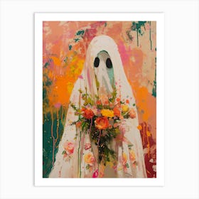 Ghost In A White Dress Art Print