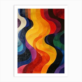 Wavy Lines Art Print