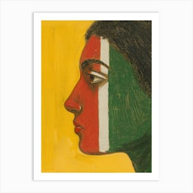 Face Of India Art Print