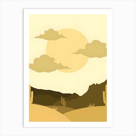 Desert Landscape 7 Art Print