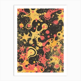 Paint Splatters Art Print