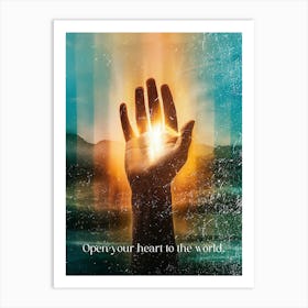 Open Our Heart To The World Art Print