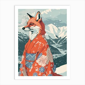 Japanese Fox 5 Art Print