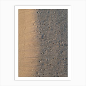 Sand texture on the beach Art Print
