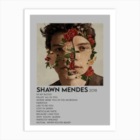 Shawn Mendes Music Canvas Poster Wall Art Decor 1 Art Print