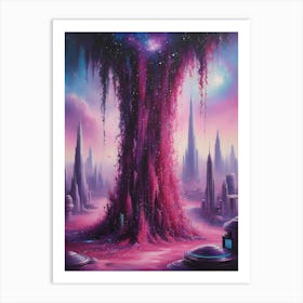 Space Tree Art Print