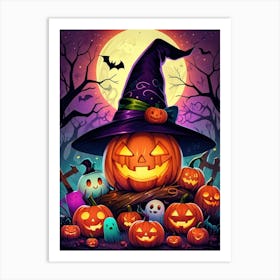 Halloween Pumpkins 22 Art Print