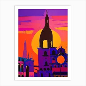 Cathedral Abstract Sunrise Art Print