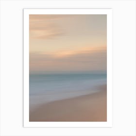 Beach At Sunset Art Print