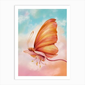 Butterfly In The Sky 3 Art Print