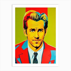 Ryan Reynolds Colourful Pop Movies Art Movies Art Print