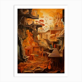 'The Caves' Art Print