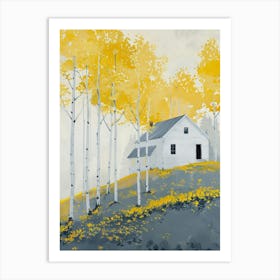 Aspen Cabin Art Print