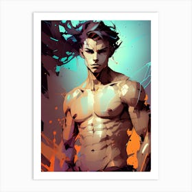 Abstract Male Anatomy 1 Art Print