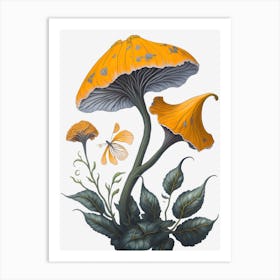 Mushrooms Painting (6) 1 Art Print