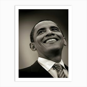 Senator Barack Obama Campaigns To Win Pennsylvania Caucus Art Print