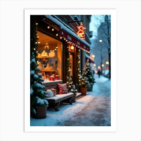 Christmas Scene Art Print