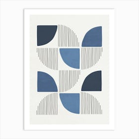 Abstract Blue - 01 Art Print