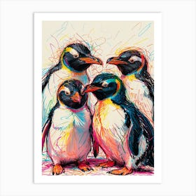 Penguins 7 Art Print