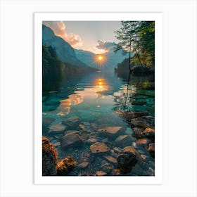 Sunrise In The Mountains 15 Art Print