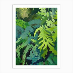 Southern Maidenhair 1 Vfern Cézanne Style Art Print