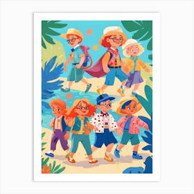 Children In The Forest Art Print