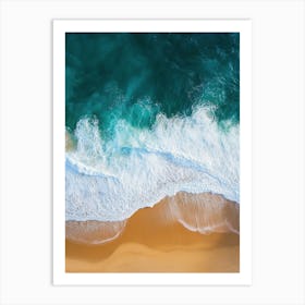 Aerial View Of A Beach 127 Art Print