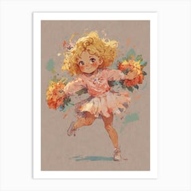 Cheerleader 4 Art Print