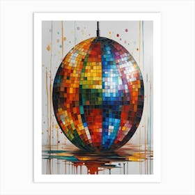 Disco Ball Canvas Print Art Print