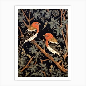 Art Nouveau Birds Poster American Goldfinch 3 Art Print