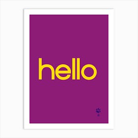 Hello Art Print