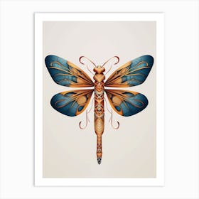 Dragonfly Wandering Gilder Pantala 2 Art Print