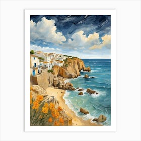 Seaside Painting Art Print