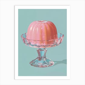 Pastel Pink Jelly Retro Collage 1 Art Print