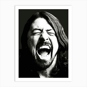Dave Grohl Foo Fighters 9 Art Print