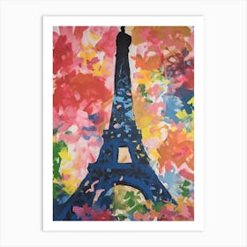 Eiffel Tower Paris France Henri Matisse Style 24 Art Print